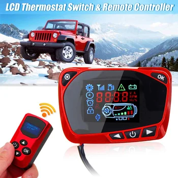 

LCD Display 12/24V Monitor Thermostat Switch Timer Remote Control For Diesel Air Heater Boat Bus Trailer Car Heater Accessories