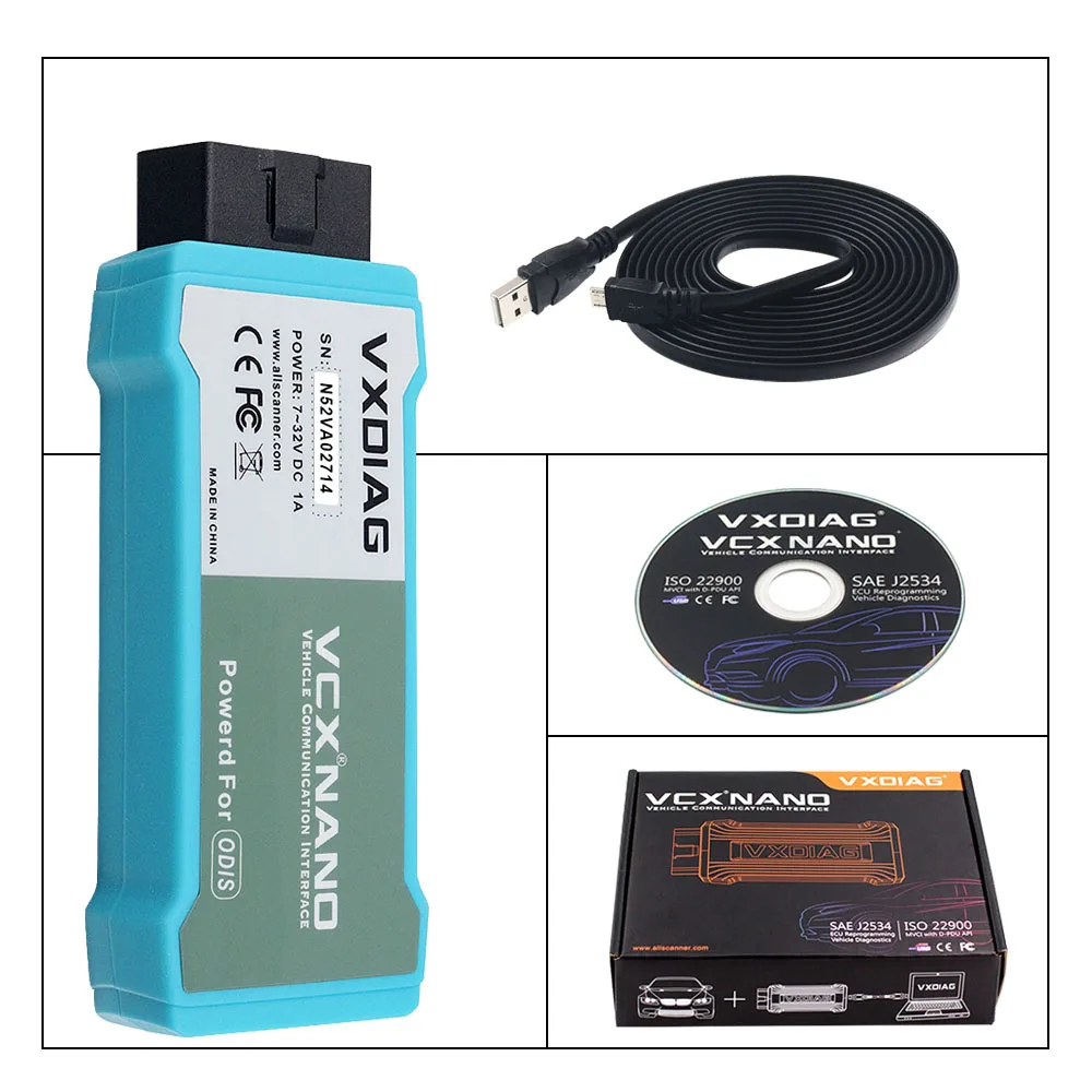VXDIAG VCX NANO 6154 для ODIS V5.1.3/V5.1.5 OBD2 wifi автомобильный диагностический инструмент сканер автомобильный 6154A для Skoda для AUDI