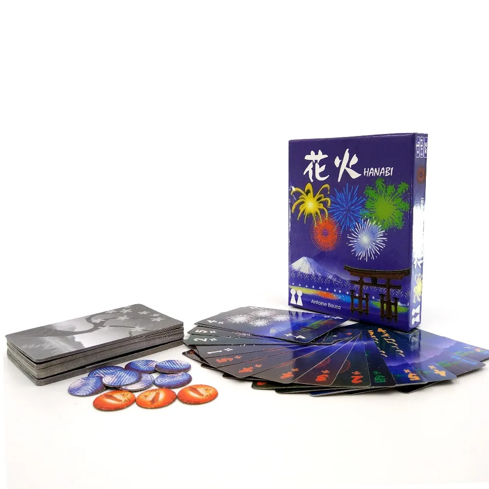 Hanabi Board Game 25 Players Cards Games Easy To Play Funny Game for