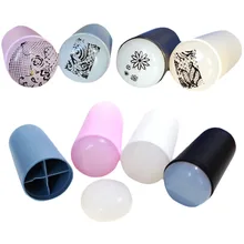 Дизайн ногтей штамп, пластины для стемпинга Пластик большой ручкой мягкое уплотнение силикагель штампы для ногтей штампы для скрапбукинга штамповки ногтей инструменты