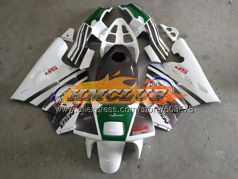 Комплект для HONDA NSR 250 R MC18 PGM2 СМП 250R NS250 NSR250R 1988 1989 Топ красный, белый 100CL. 2 MC16 NSR250 R RR NSR250RR 88 89 обтекатель - Цвет: No. 2