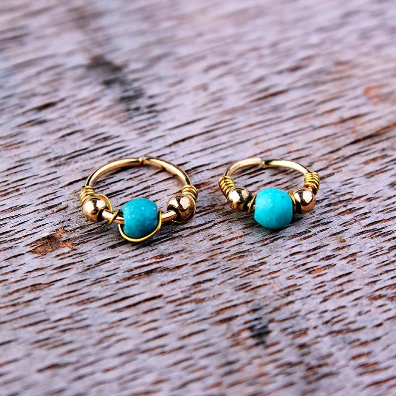 Новое модное ретро круглое кольцо для носа пирсинга тела серьги имитации Oreja