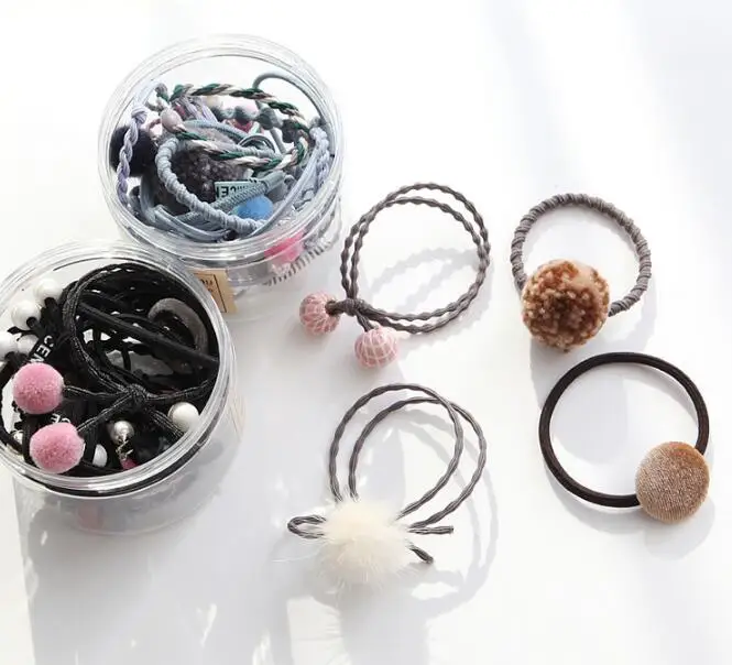 30 компл./лот 12 шт./компл. DIY мульти шары волосы группа костюмы высокопрочный жемчуг резинки для волос Инструменты для укладки аксессуары HA825