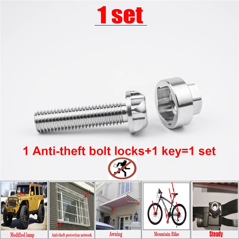 anti theft bike bolts
