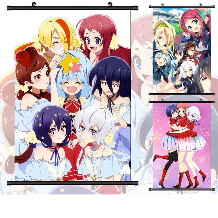 Пластиковые наклейки на стену (40*60 см) ZOMBIE LAND SAGA аниме постеры настенная живопись