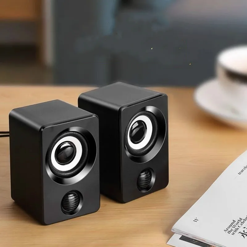 Настольный мини сабвуфер аудио проводной динамик USB питание Aux-In для музыки/игр/фильмов активный стерео звук для ноутбука/ПК