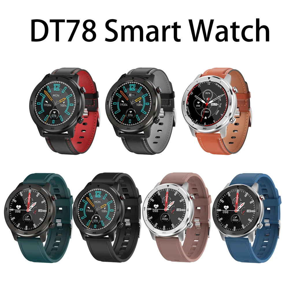 Slimy DT78 Smart Watch Bracelet Fitness Tracker Men Women Wearable Devices Smartwatch with Heart Rate Blood Pressure Monitor