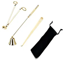 Candle Care Kit 3in1 Candle Accessories Tool Set met Candle Wick Trimmer Candle Snuffer Candle Wick Dipper Gift Bag for Christma