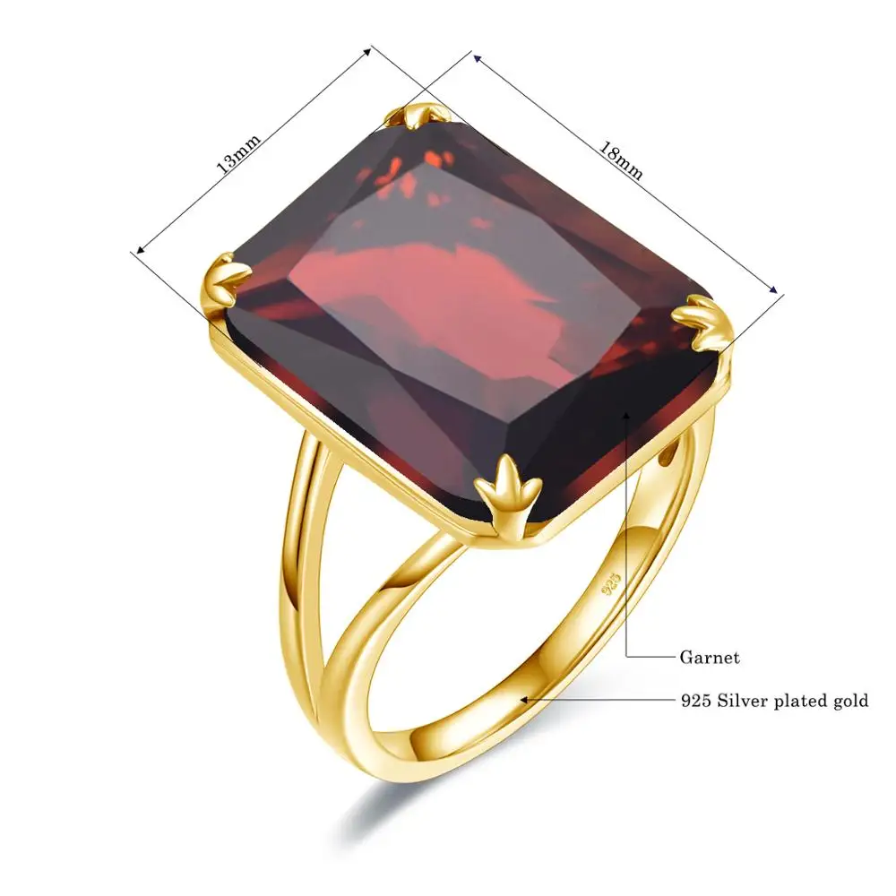 925 Silver Natural Garnet Rings  Sterling Silver Rings Garnet - Real  Silver 925 Ring - Aliexpress