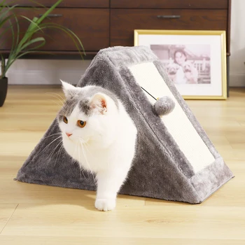 

Cat Toy Cat Sisal Scratching Post Pad Board Daily Training Cat ball Teaser Toy Protecting Furniture Grind Claws Cat Furniture