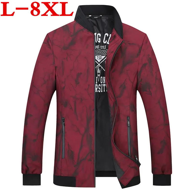 

New Plus size 8XL 7XL 6XL Brand Jacket Men Veste Homme Bomber Waterproof Windproof Windbreaker Autumn Ultra light Coat big size
