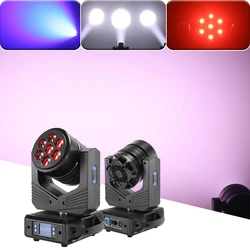 Projecteur à tête mobile 7x40w RGBW LED 4 en 1 avec faisceau de Zoom, projecteur Disco pour DJ, fête de danse, mariage, Bar, Club, livraison rapide 