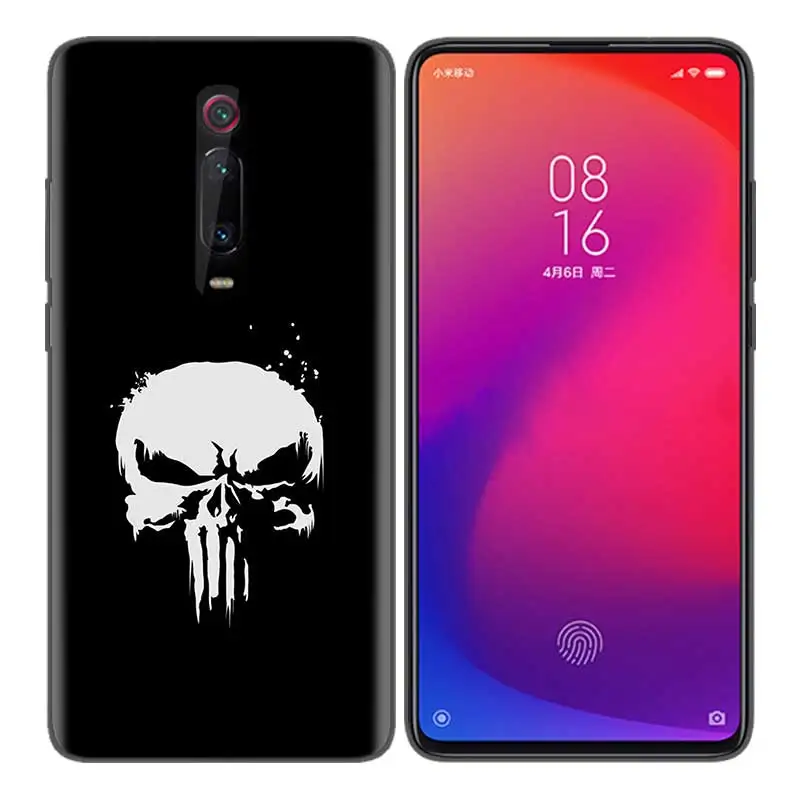 Черный мягкий силиконовый чехол-сумка для Xiaomi mi 9T CC9 Red mi 4 4X5 6 6A 7 7A Note Plus K20 Pro F1 Tampa Fall Marvel penaler - Цвет: Синий