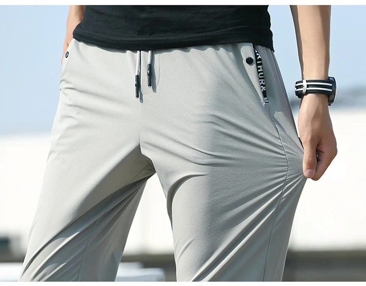 Slim Fit эластичность быстросохнущие штаны Для мужчин лето тонкие брюки Для женщин Спорт на открытом воздухе луч ноги дышащее быстросохнущее Cas