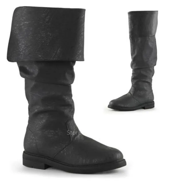 Middeleeuwse Viking Larp Piraat Mannen Laarzen Nordic Jackboot Renaissance  Retro Steampunk Gothic Schoenen Robin Kostuum Leer Haddock - AliExpress  Nieuwigheid \u0026 Speciaal Gebruik