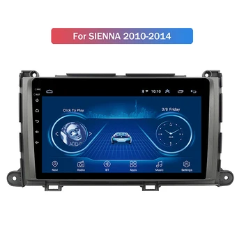 

New 1+16G Android 10 Car Radio Multimedia Player for Toyota Sienna 2010-2014 GPS Navigation 2Din