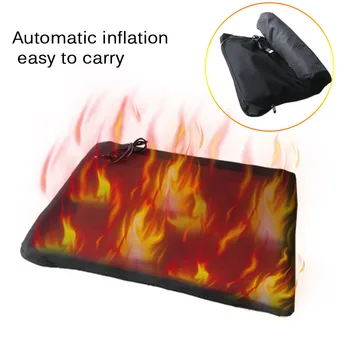 

Portable Heating Mat USB Inflating Heating Cushion Anti-Slipping Waterproof For Winter Fishing Study Heating Cushion