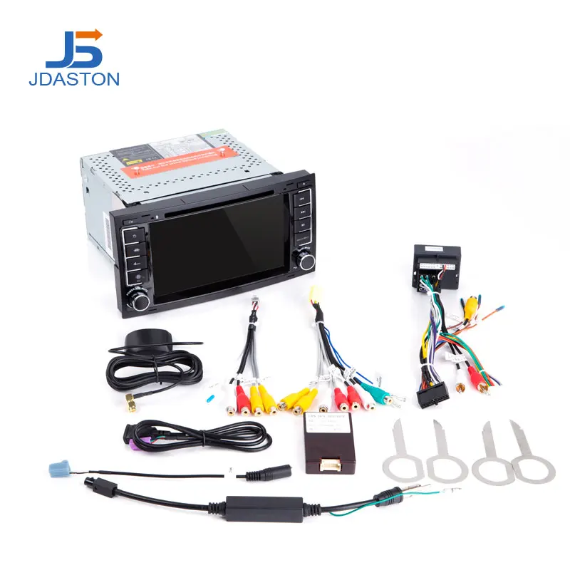 JDASTON Android 10 0 автомобильный мультимедийный плеер для VW Touareg Multivan T5 2004 2011 2 Din радио GPS