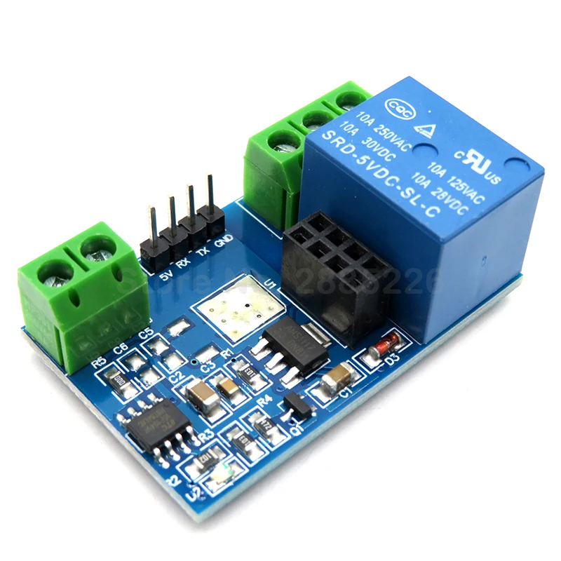 ESP8266 5 В релейный модуль Wi-Fi дистанционное управление переключатель телефон приложение для Умный дом IOT расстояние передачи 400 м ESP-01S