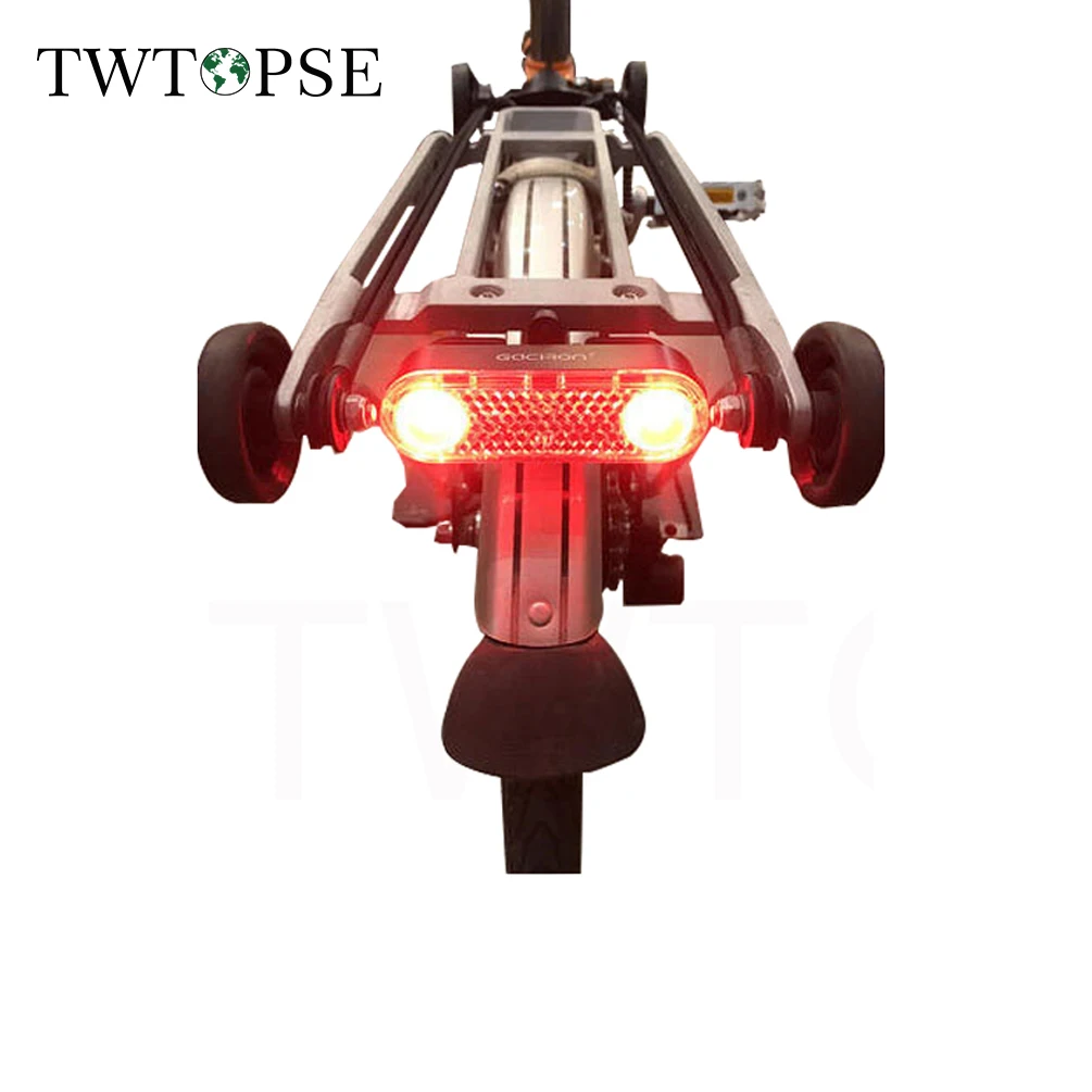 

TWTOPSE Cycling Bike Rear Rack Smart Taillight For Brompton Folding Bike Bicycle Rack Original Rack Standard Light Parts New