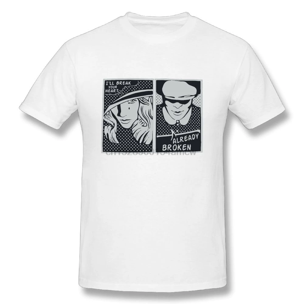 Peaky Blinders Shelbr уже сломанные мужские футболки с круглым вырезом 100% хлопок коротким