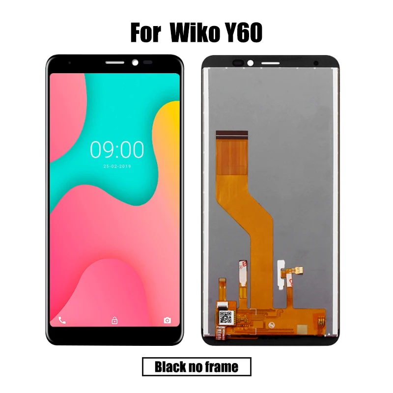 Для Wiko Y60 lcd и сенсорный экран дигитайзер с рамкой дисплей экран модуль аксессуары сборка Замена инструменты
