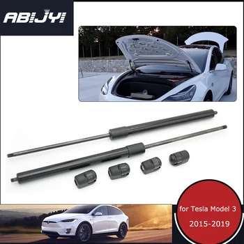 

2 Pcs For Tesla Model 3 Car Front Engine Hood Lift Supports Rod Bonnet Hood Gas Springs Shocks Strut Arm