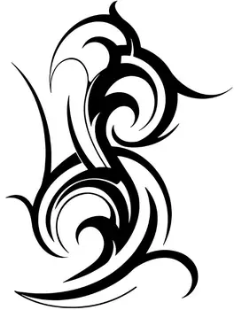 Tribal Swirls Sign Auto Car Racing Motorcycle Helmet Decal For Uncovering Motorcycle Helmet Design Rainproof FA339