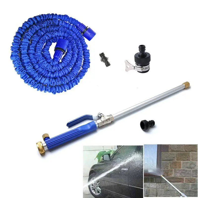 High Pressure Power Car Washer Gun Jet Spray Nozzle Water Hose Kit+50ft Pipe Cleaning Tool Kit Aluminium | Автомобили и мотоциклы