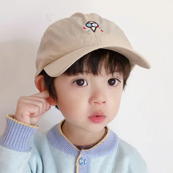 

Boys Baseball Hat 2020 Summer Quick Drying Snapback Cap for Kids Toddlers Icecream Sun Protection Hats Baby Girls Hip Hop Hats