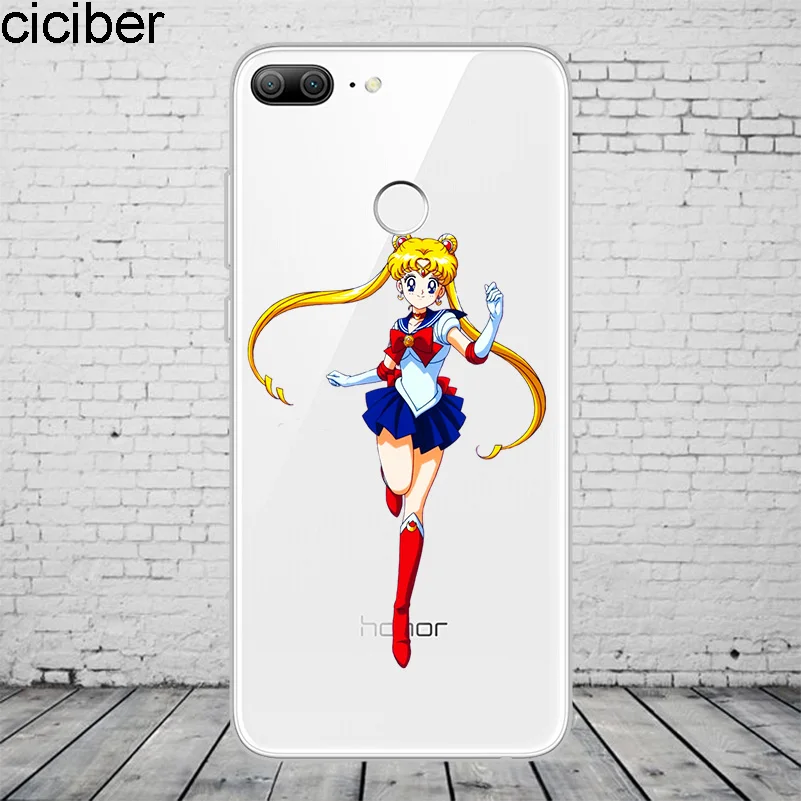 Чехол для телефона ciciber Anime Girl Sailor Moon Honor 10 9 8 Pro Lite X C Play Y 7 6 5 Prime 2017 2018 2019 чехол из