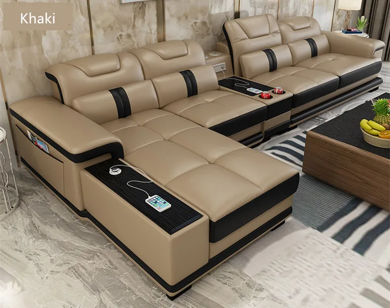Современная мебель высокого качества из натуральной кожи диван
