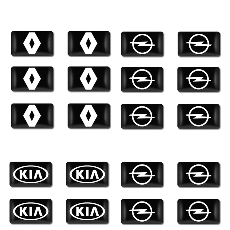 

10pcs 3D Car Epoxy Resin Emblem LOGO Sticker Decals For Mitsubishis VWs MINIs BMWs TOYOTAs Fords Audis Gadgets of car Car goods