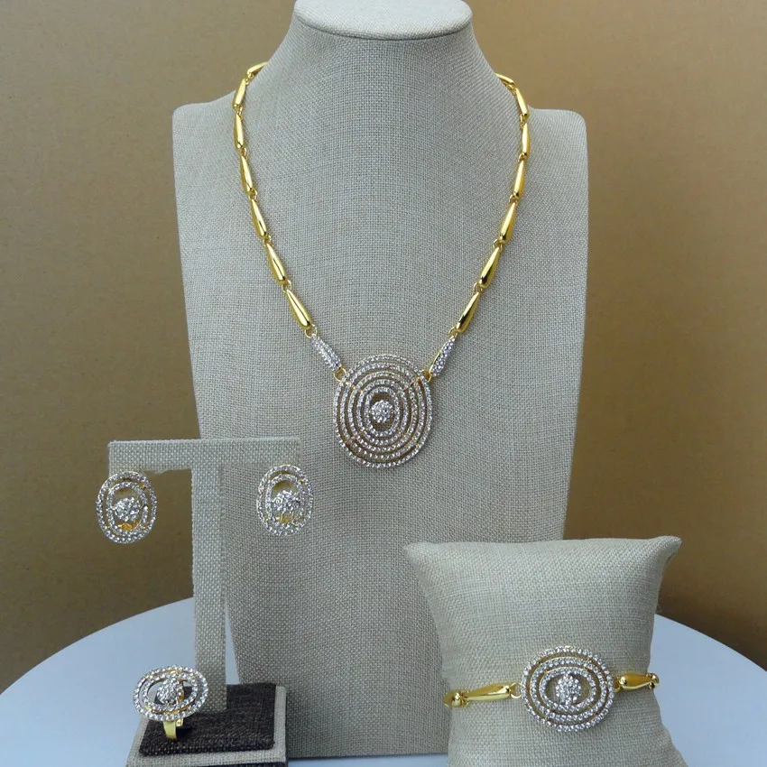 

Yuminglai 2019 Simple Design African Gold Plated and Jewelry Sets Dubai Luxury Jewelry Sets for Women FHK6859