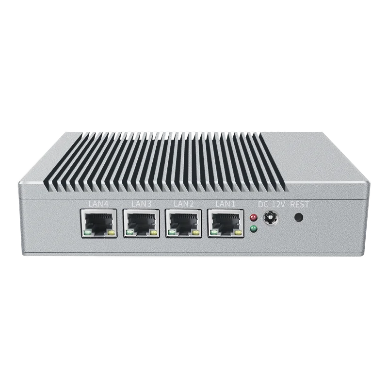 BKHD G40-4L-WIF мини-ПК с 4 портами Lan безвентиляторный VGA HDMI J4125 1 83 ГГц четырехъядерный