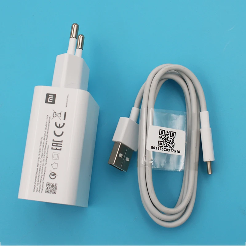Xiao mi 27 Вт EU/US USB зарядное устройство кабель type C турбо быстрое зарядное устройство для mi 9 se CC9 Pro CC9e mi x 2 2S 3 max 2 3 4 Red mi K20 Pro K30
