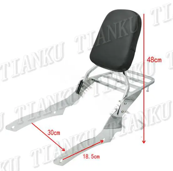 Высокое качество хром спинка Сисси Бар багажная стойка для Yamaha Vstar DS400 DS650 1996-1997