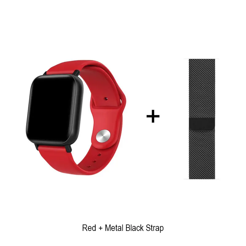 Red Смарт-часы VERYFiTEK Q10, монитор сердечного ритма, кровяного давления, водонепроницаемый фитнес-трекер для женщин и мужчин, умные часы K P68 P70 B57 Q9 IWO - Цвет: Red