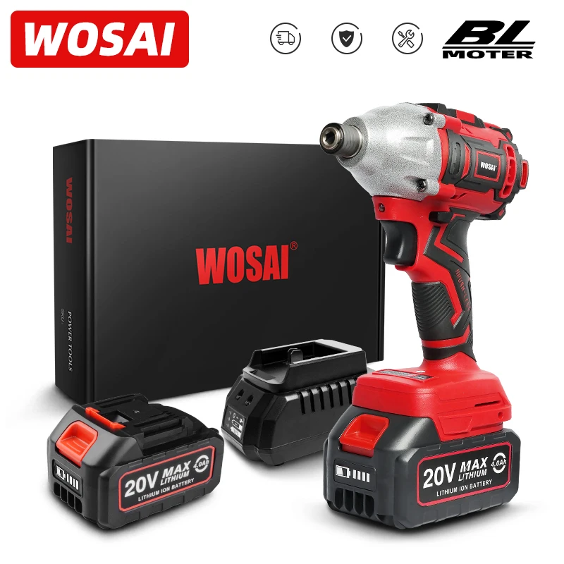Шуруповерт WOSAI MT Аккумуляторный с литий ионным аккумулятором 300 нм 20