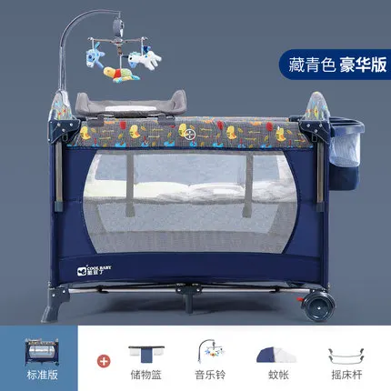 Coolbaby детская кроватка многофункциональная Складная портативная Детская кроватка Колыбель для кроватки - Цвет: A4