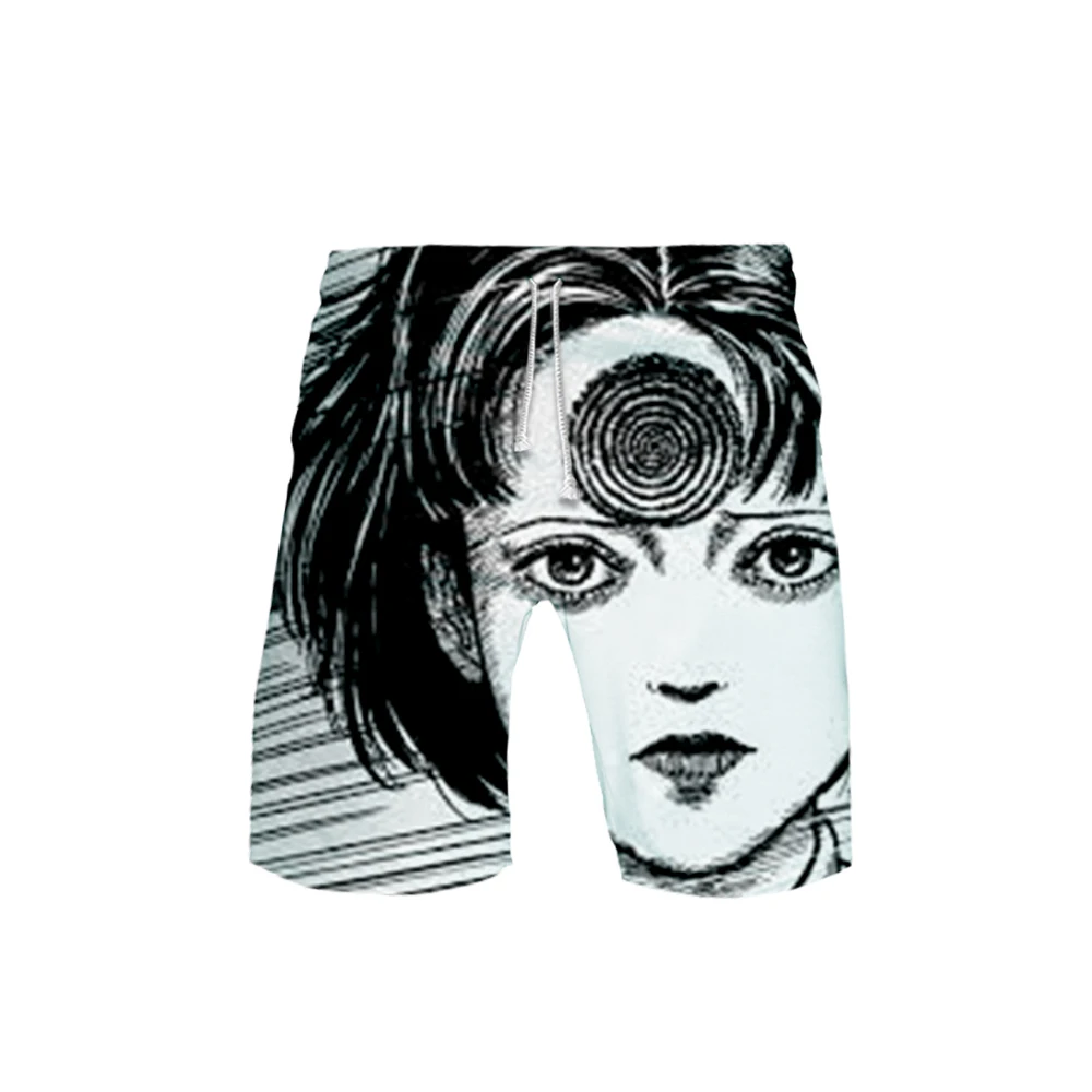 LUCKYFRIDAY Популярные летние аниме junji ito 3D летние пляжные шорты мужские модные шорты в стиле Харадзюку