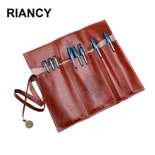 Ретро Кожаный чехол для ручек, тканевая сумка для карандашей etui, чехол для карандашей cuir, Стильный чехол для карандашей, школьная сумка, 05031