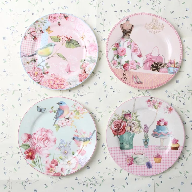 Sovjet Omtrek mond Europa Landelijke Vogel Bloem Bone China Taart Gerechten Plaat Keramische  Servies Voor Steak Diner Decoratie Porselein Gebak Fruit Lade|fruit  tray|plate ceramicdish plate - AliExpress