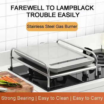 

Stainless Steel Gas Burner Stove Stand Kitchen Electric Ceramic Cooker Rack Induction Cooking Rack Protective Cover Bracket
