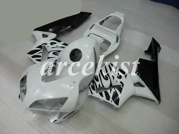 

4 Gifts New ABS Injection Mold Motorcycle Full Fairings Kit Fit For Honda CBR600RR F5 03 04 2003 2004 bodywork set White