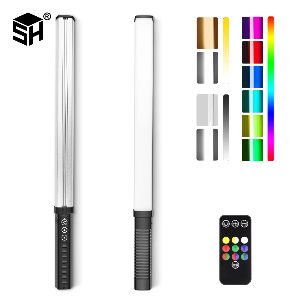 Bastão de Luz Cabo de Preenchimento Sabre de Luz para Festa Espada com Estrela Tiro ao ar Fotografia Fria Anel Macio Vídeo Portátil Livre Led Rgb - Image 4