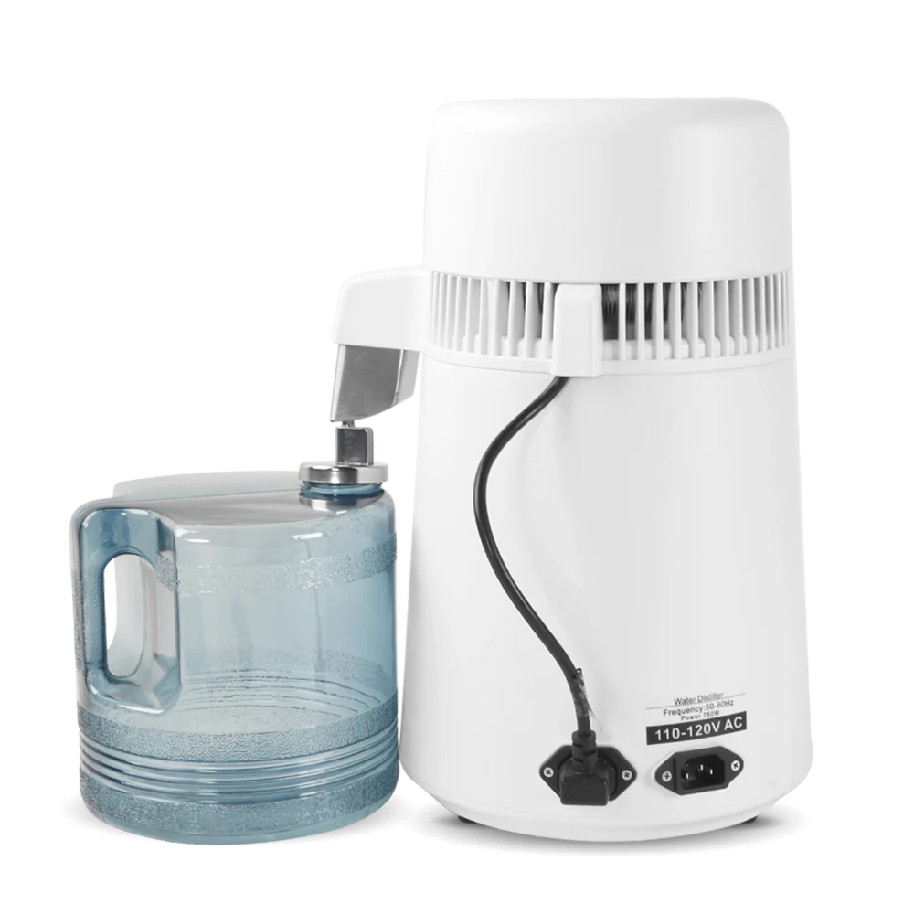 

ZOKOP Countertop Water Distiller Machine Fully Upgraded Stainless Steel Distilled Water Purifier Filter US Plug for Home