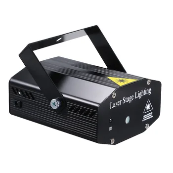 

Mini DJ Disco Stage Strobe Projector Light Voice Activated with Remote Control Party KTV Light