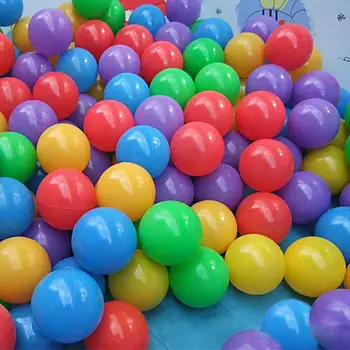 

Kuulee 50 Pcs Colorful Soft Plastic Ocean Fun Balls Baby Kids Tent Swim Pit Toys Game Gift 2.76` (random colors)