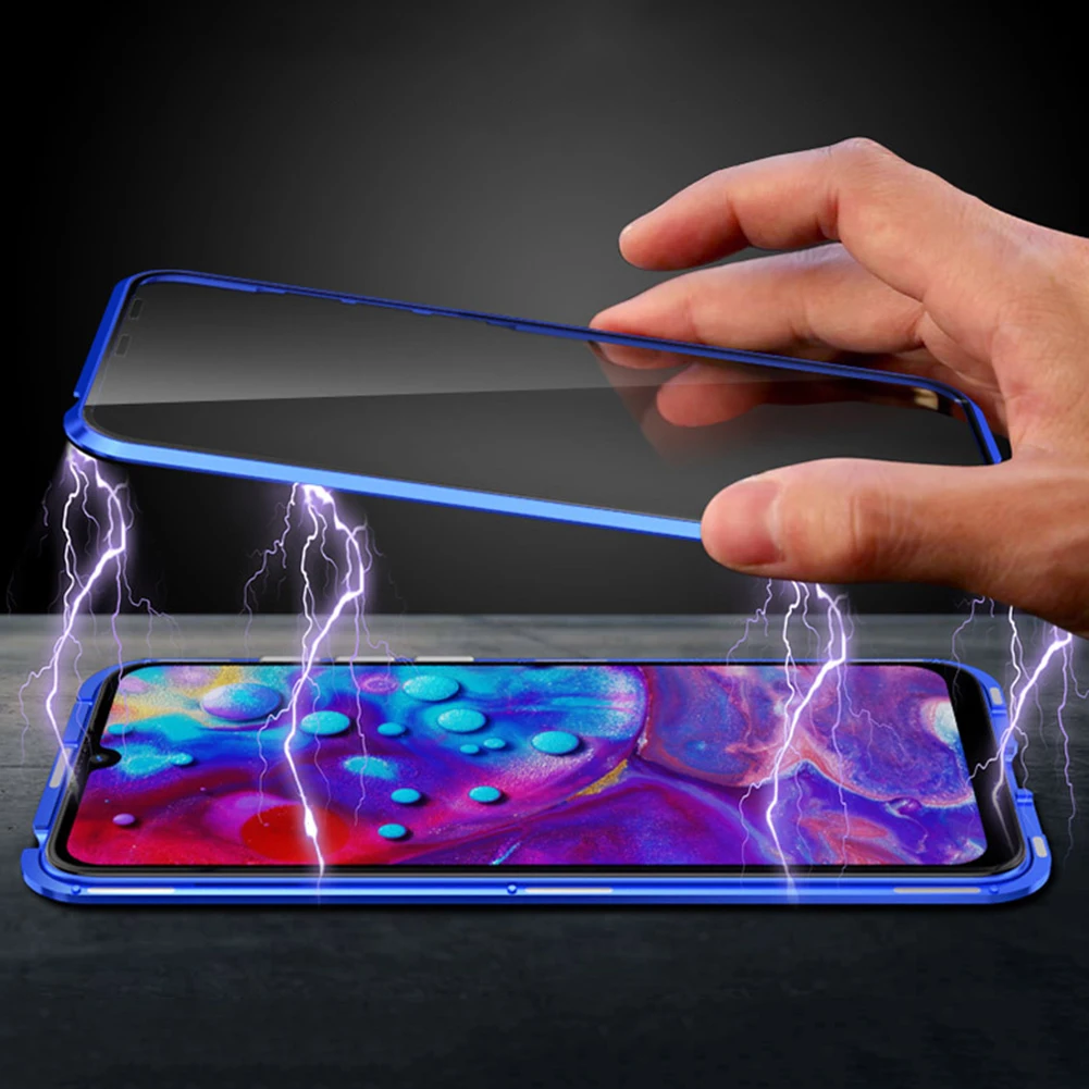 Магнитный адсорбционный чехол из закаленного стекла для Xiaomi Mi CC9 CC9e металлический магнит стекло полная защита корпуса чехол для Xiaomi Mi 9 SE